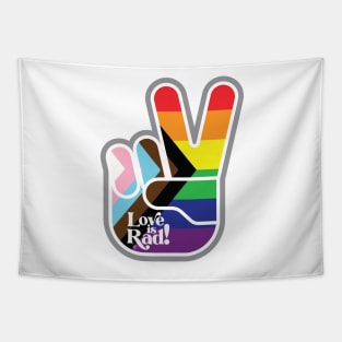 Love is Rad! | Peace Sign Tapestry