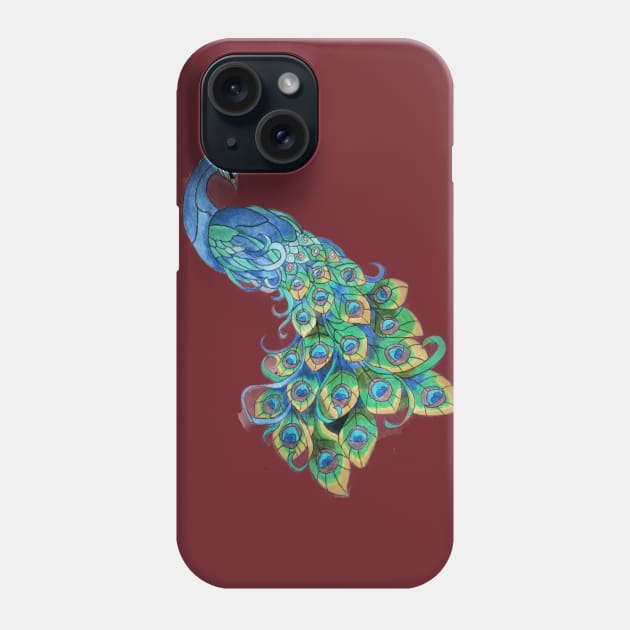 Peacock Phone Case by Brojo