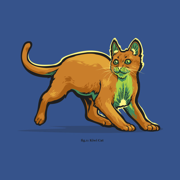 Fruit cat - Kiwi - T-Shirt
