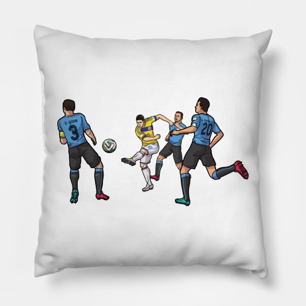 James Rodriguez Pillow by dimanch