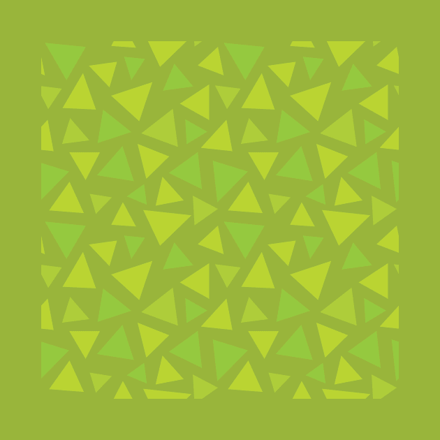 Grass Pattern - Olive Summer Triangles by DCLawrenceUK