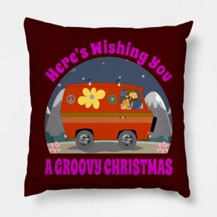 Here's wishing you a Groovy Christmas Pillow