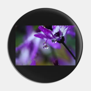 Purple rain drops Pin