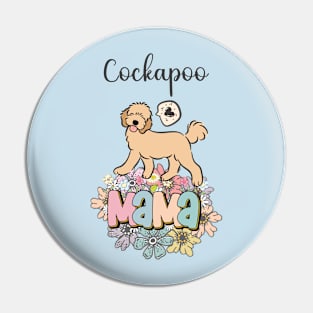 Apricot Cream Golden Cockapoo Mama Pin