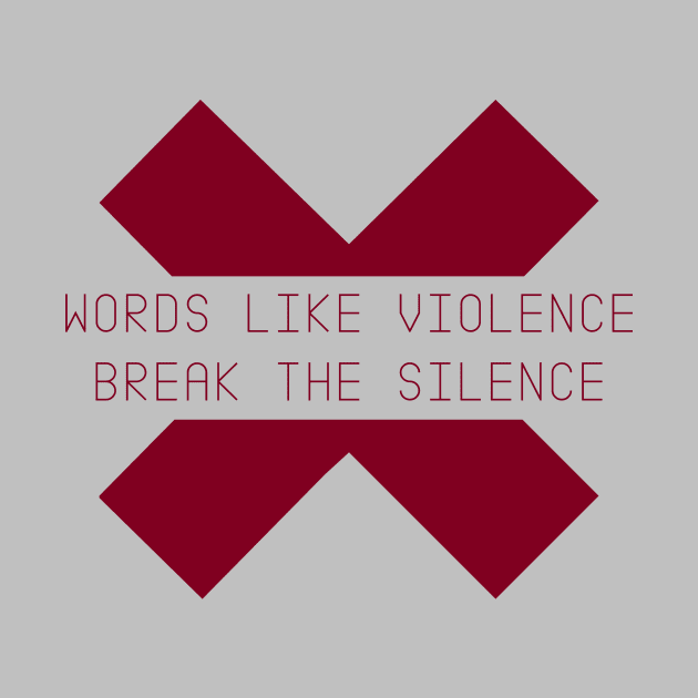 Words like Violence, burgundy by Perezzzoso