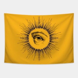 japanese style blackworkers sun eyes Tapestry