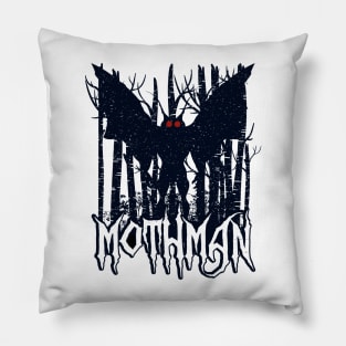 Mothman Silhouette Pillow