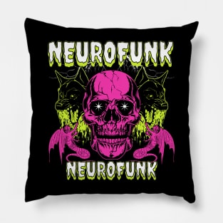 NEUROFUNK - Bass Hounds Skull Pillow