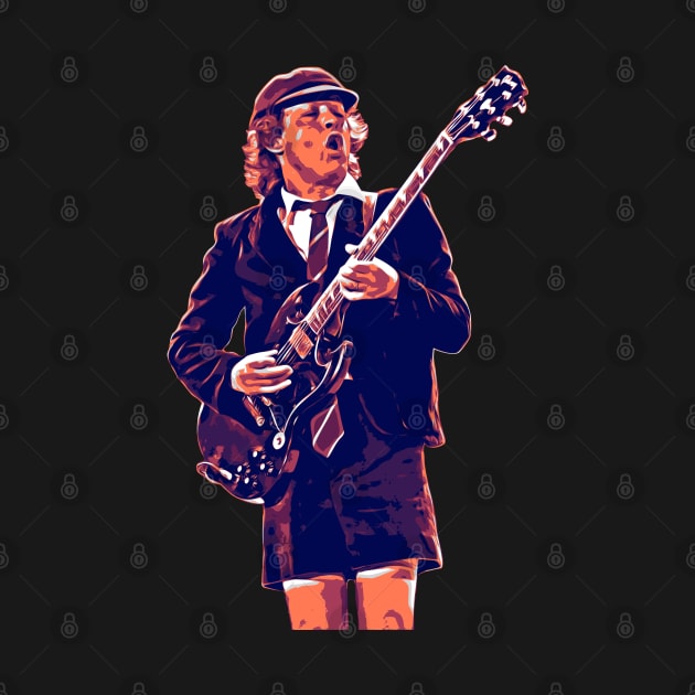 ANGUS YOUNG THE GUITARIST LEGEND by FADLANSTORE