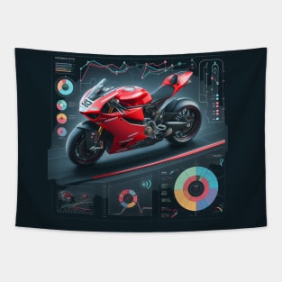 Ducati MotoGP Infographic Tapestry