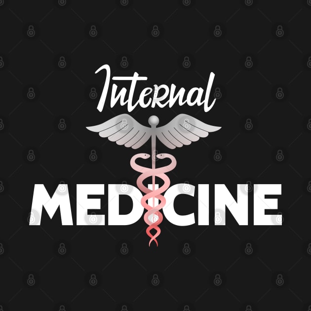 Match Day Internal Medicine Medical With Caduceus Symbol by badCasperTess