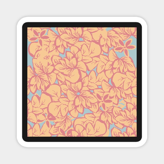 surf flowers Magnet by Kimmygowland