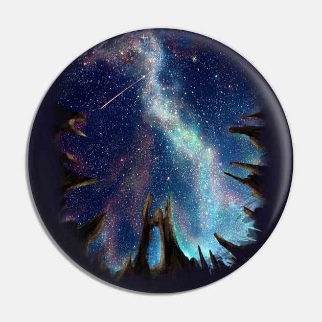 Starry Night Cloud Pin by KucingKecil