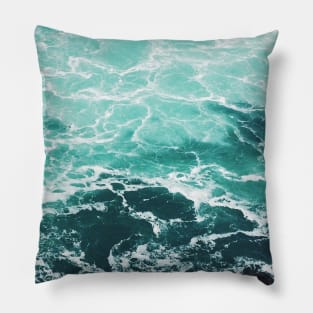 Blue Shades of the Ocean Pillow