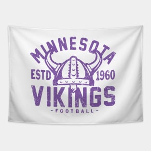 Retro Minnesota Vikings 2 by Buck Tee Originals Tapestry