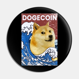 Wave dogecoin Pin