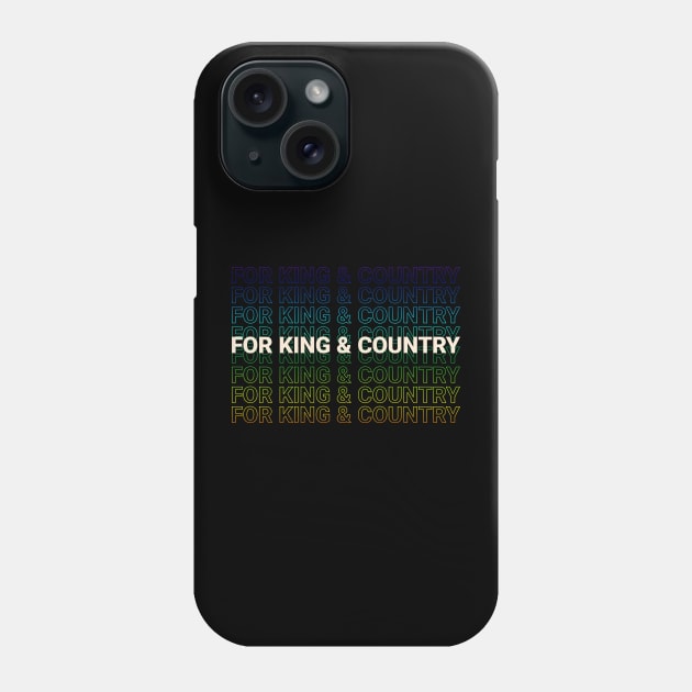 For King & Country Kinetic Typography Style Phone Case by car lovers in usa