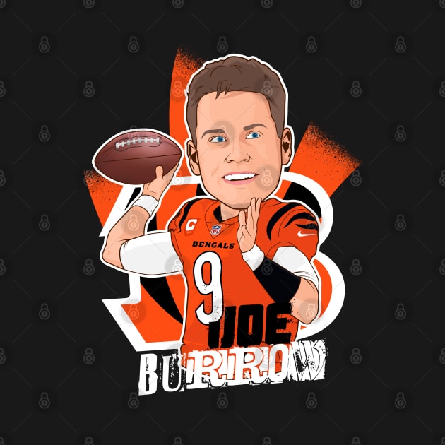 Joe Burrow Cincinnati Bengals by portraiteam