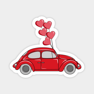 Valentines Day Car Magnet