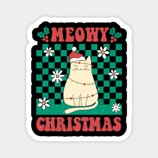 Meowy Christmas Sublimation Magnet