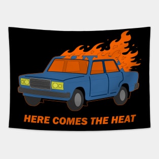 Here Comes the Heat - Tall Short Fat . com Tapestry