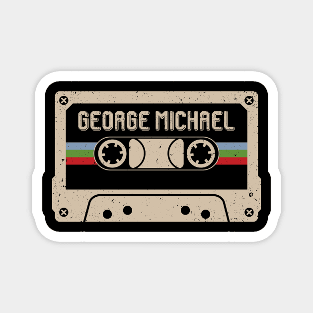 George Michael Vintage Cassette Tape Magnet by Horton Cyborgrobot