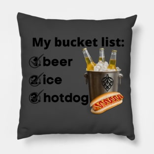 Bucket list2 Pillow