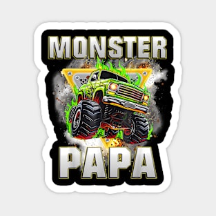 Monster Truck Papa Monster Truck Are My Jam Truck Lovers Magnet