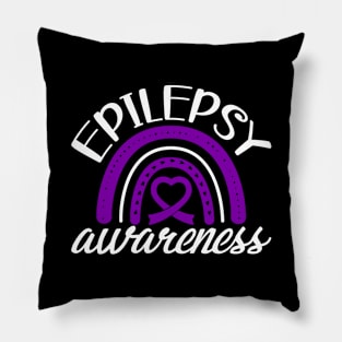 Epilepsy Awareness Epilepsy Awareness Rainbow Pillow