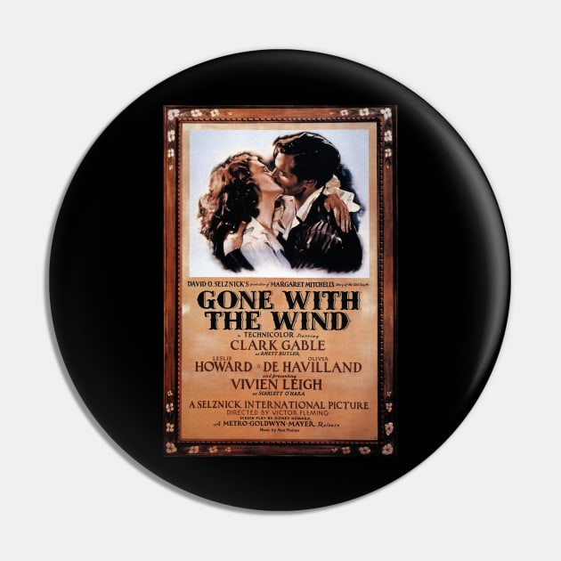 Gone With The Wind Movie Poster (Theatrical Pre-Release Version) Pin by Noir-N-More