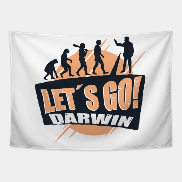 Lets Go Darwin -Let´s Go Darwin Tapestry by JayD World