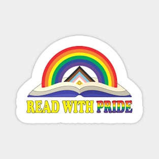 Read with Pride with Inclusive Rainbow Magnet