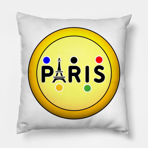 Paris medal Pillow by Nicostore