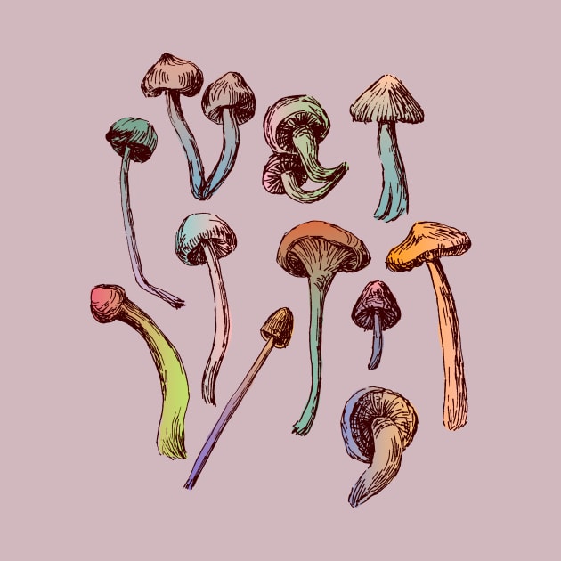 Magic Mushrooms by zeljkica