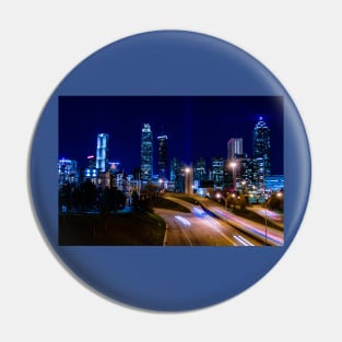 Atlanta Skyline at Night Pin