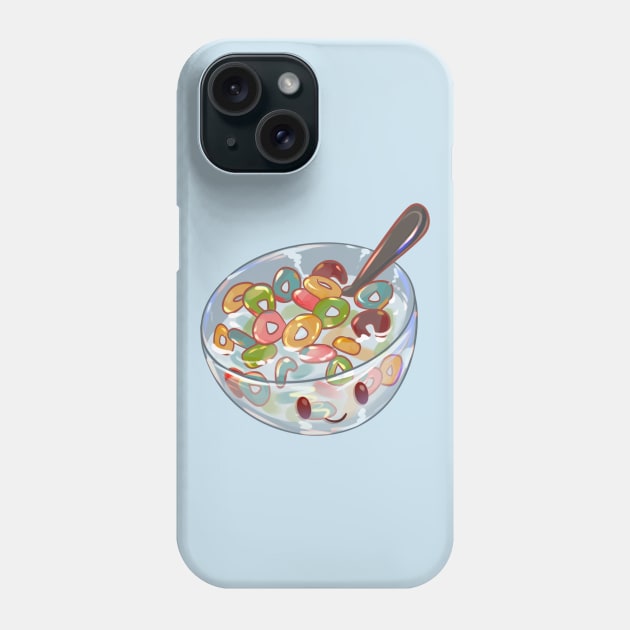 Cute Fruit Loops Phone Case by Claire Lin