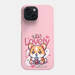 Corgi Boba Tea Phone Case