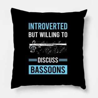 Introverted Bassoon Bassoonist Pillow