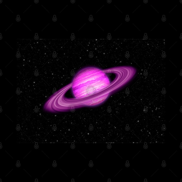 Pink Jupiter Planet by The Black Panther