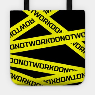 DO NOT WORK Yellow lines tape Tote