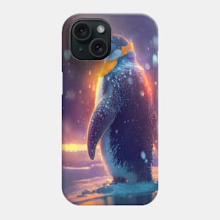 Penguin Animal Portrait Painting Wildlife Outdoors Adventure Phone Case