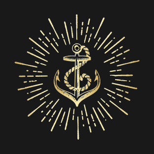 Vintage Gold Anchor T-Shirt