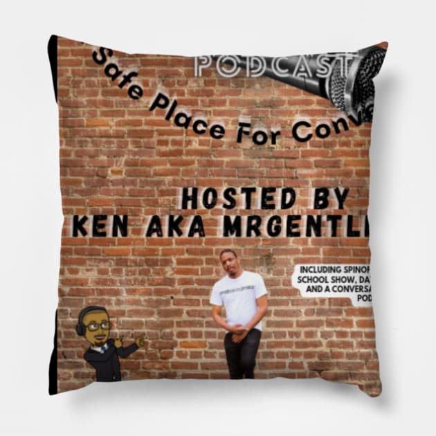 Official MrGentleman Lifestyle Podcast Logo Pillow by  MrGentleman Lifestyle Podcast Store