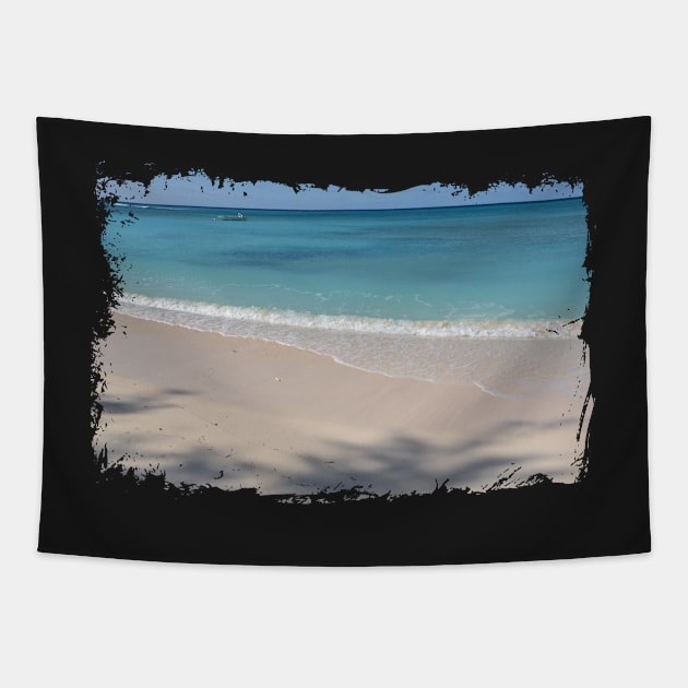 Grand Turk - calm ocean, azure sea Tapestry by Photomisak72