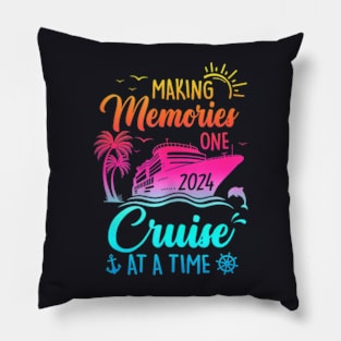 Family Cruise 2024 Making Memories One Cruise At A Time Pillow