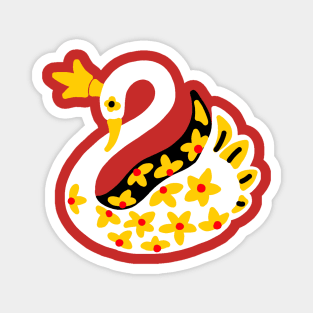 Crowned Royal Swan Magnet