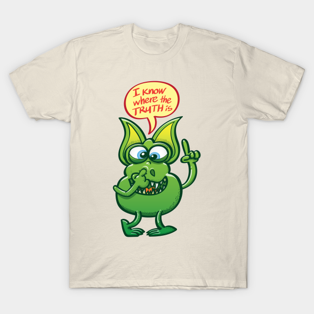 Cool alien revealing us where the truth is by picking his nose - Picking  Nose - T-Shirt | TeePublic