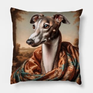 renaissance art with dogs Pillow