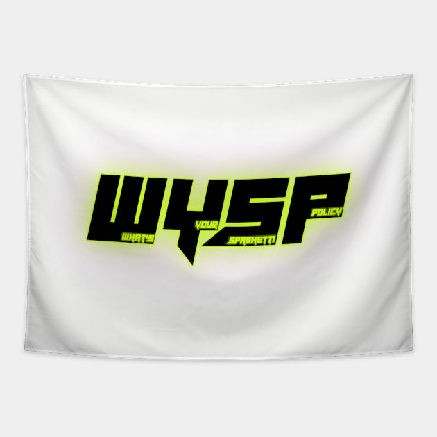 Neon Sketti City (Yellow) Tapestry by WYSP