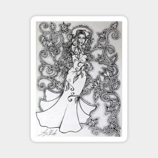 Swept up goddess Magnet